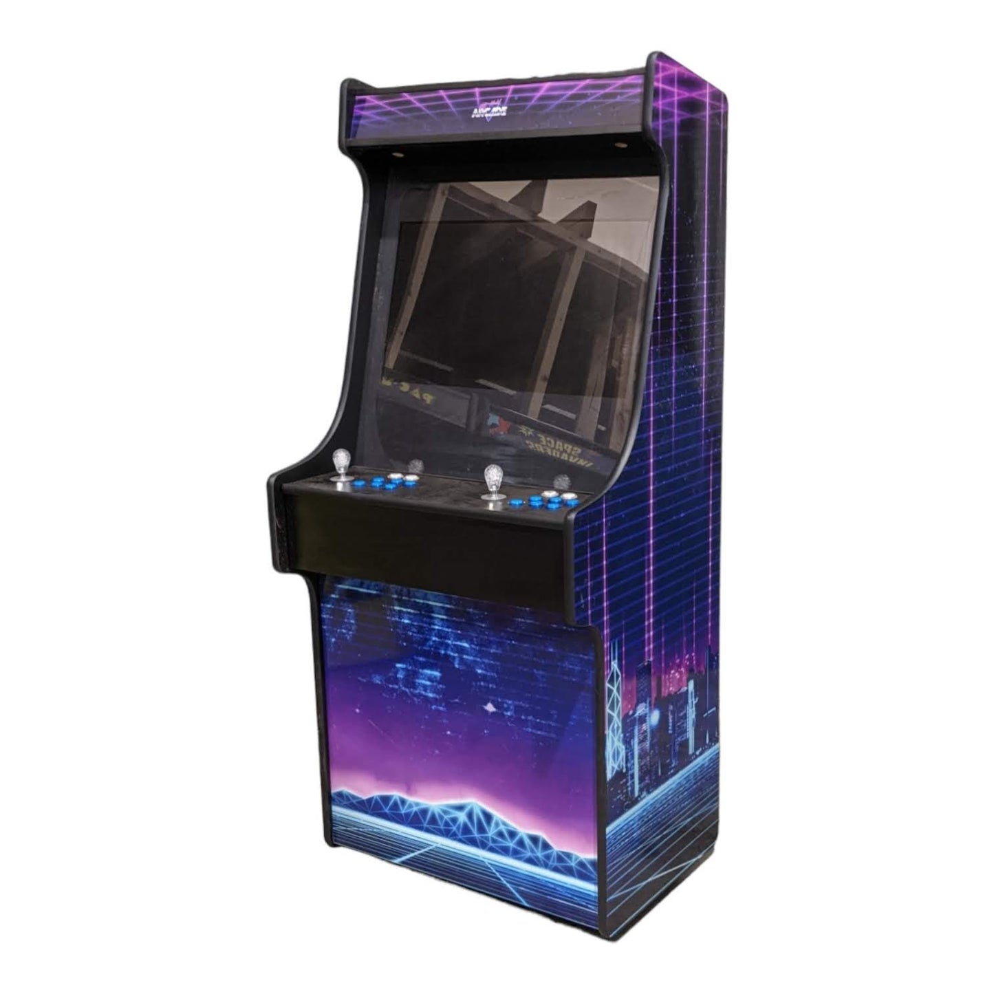 Deluxe 27 Arcade Machine - Pixel City Theme