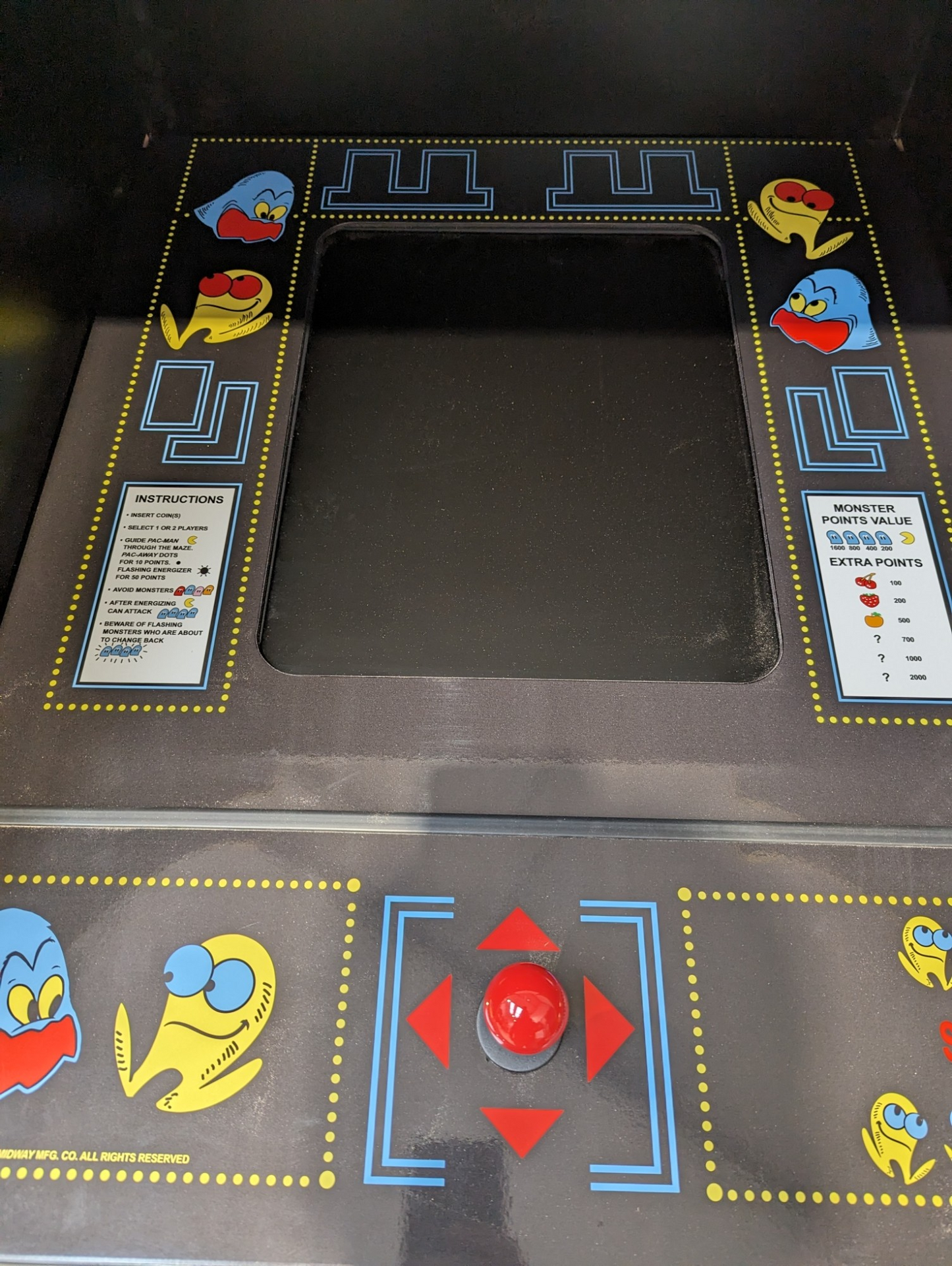 Pacman arcade machine - Accurate replica