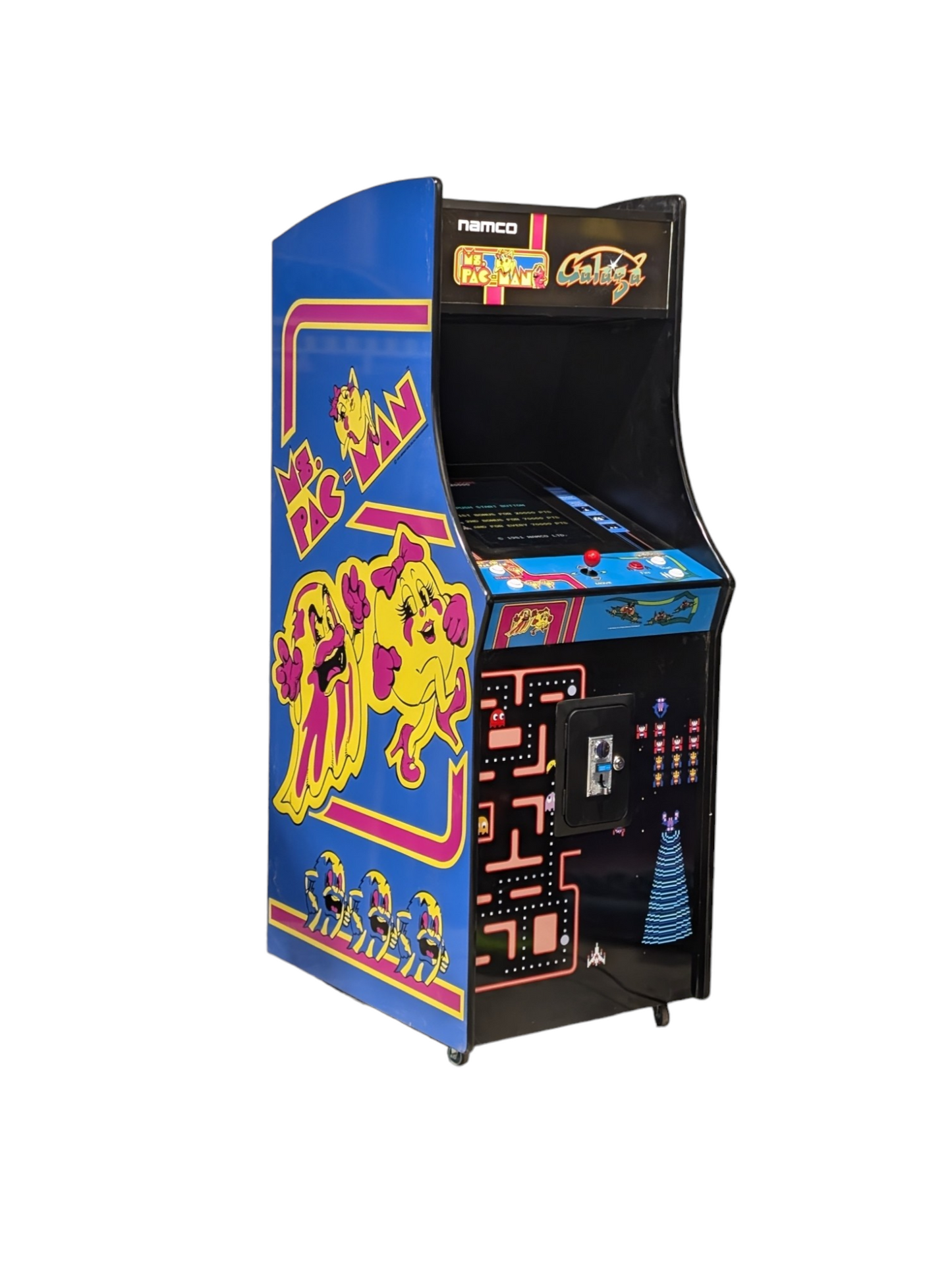 Ms Pacman and Galaga Anniversary Arcade Machine - Accurate Replica