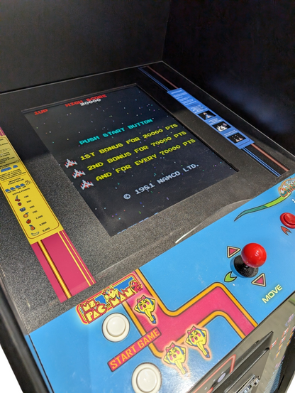 Ms Pacman and Galaga Anniversary Arcade Machine - Accurate Replica