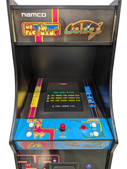 Ms Pacman and Galaga Anniversary Arcade Machine - Accurate Replica