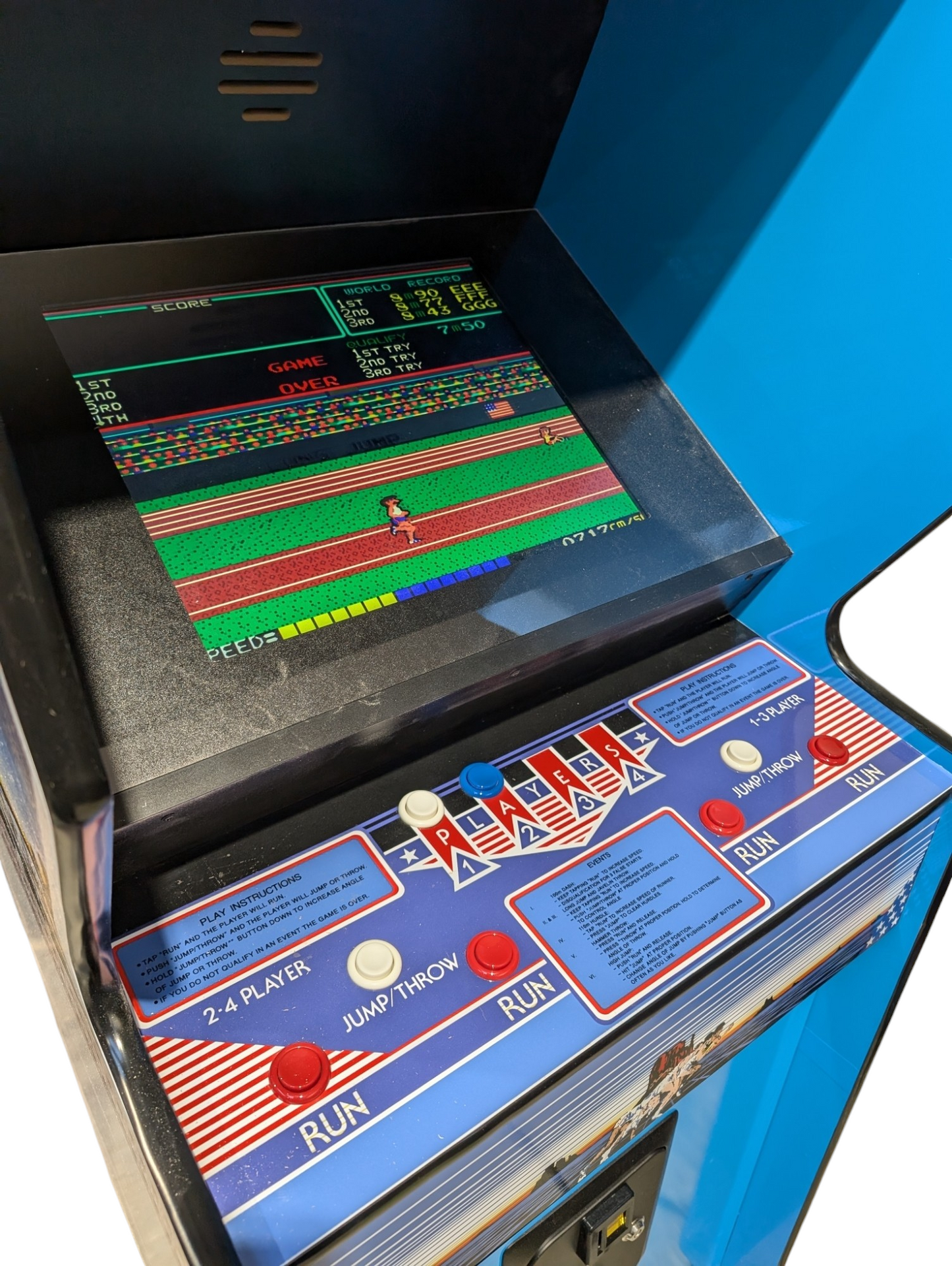 Track and Field Arcade Machine - Accurate Replica